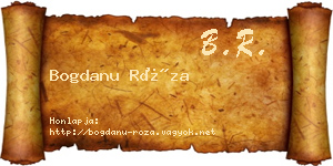 Bogdanu Róza névjegykártya